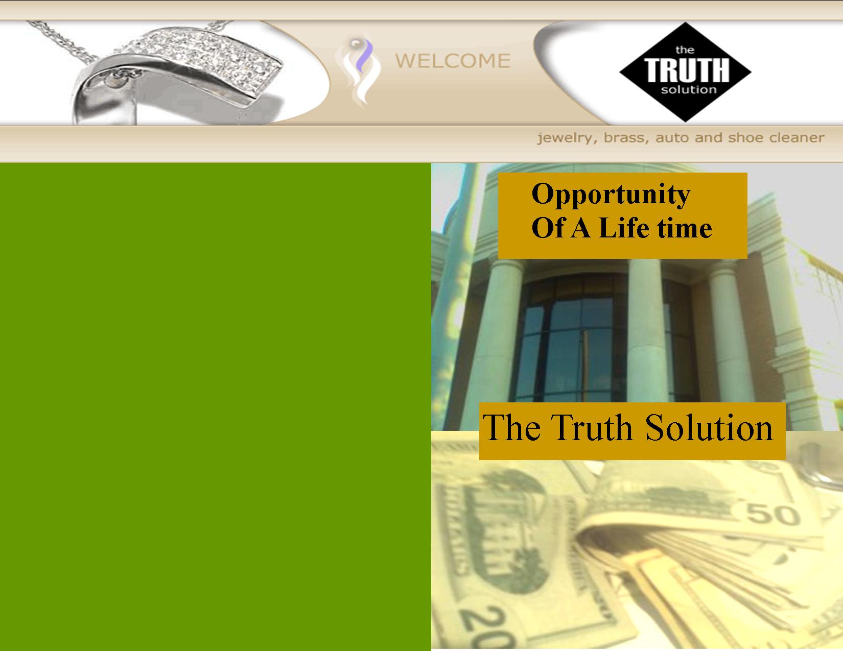 Opportunity The Truth Solution Way